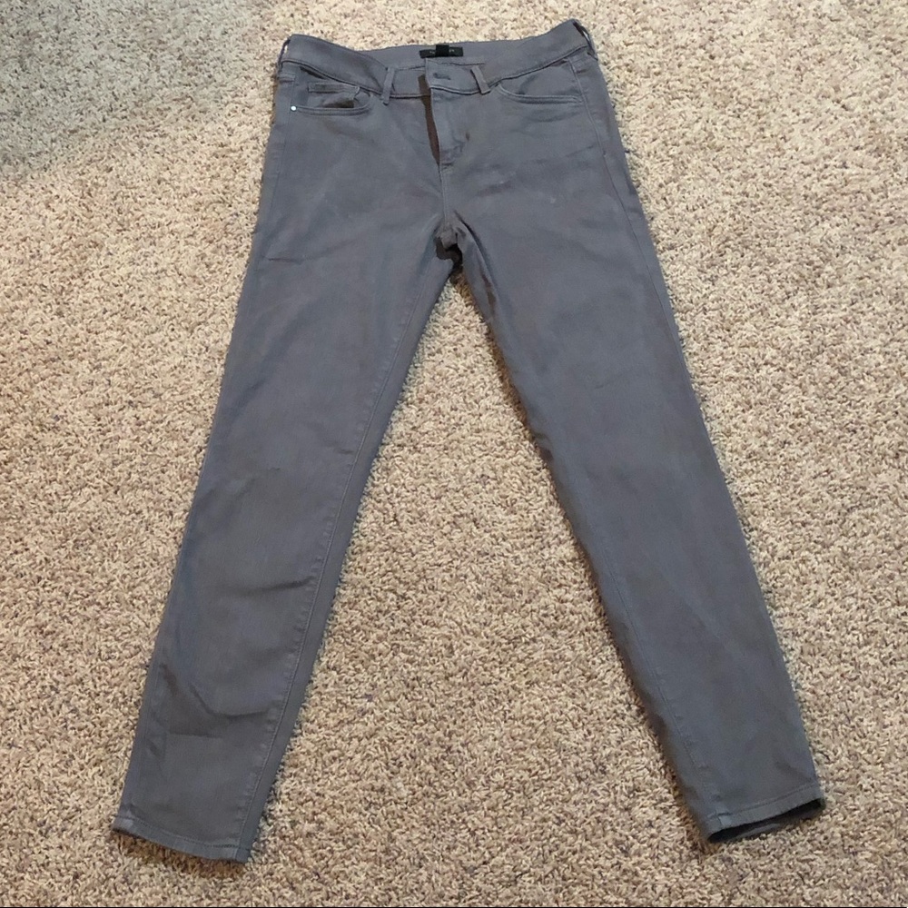 Ann Taylor The Skinny Stretch Jeans Gray Size 4
